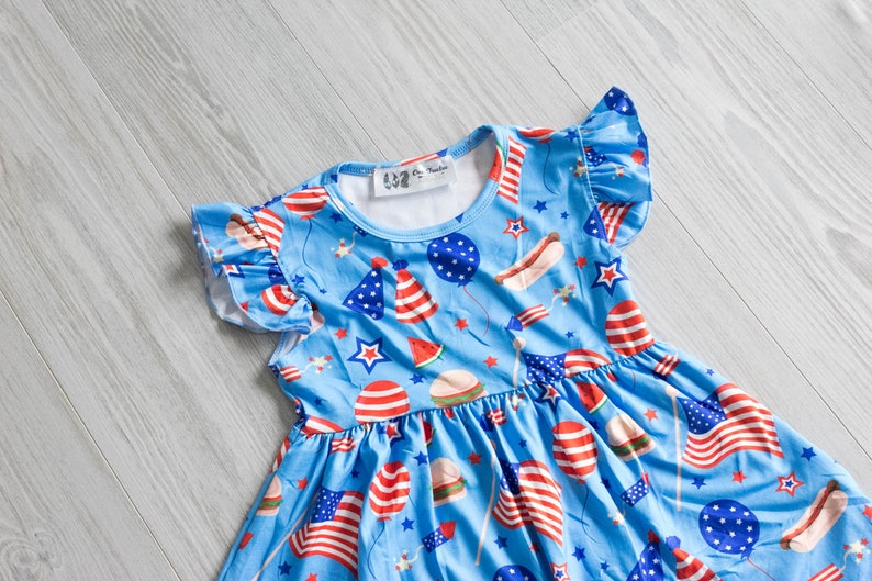 ON SALE!!!! Patriotic USA Flutter Dress